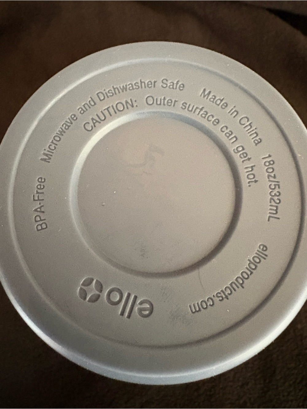 Ello Jane Ceramic Travel Mug Cream and Gray - Picture 7 of 8